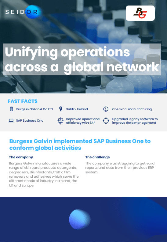 Burgess Galvin SAP Business One Case Study