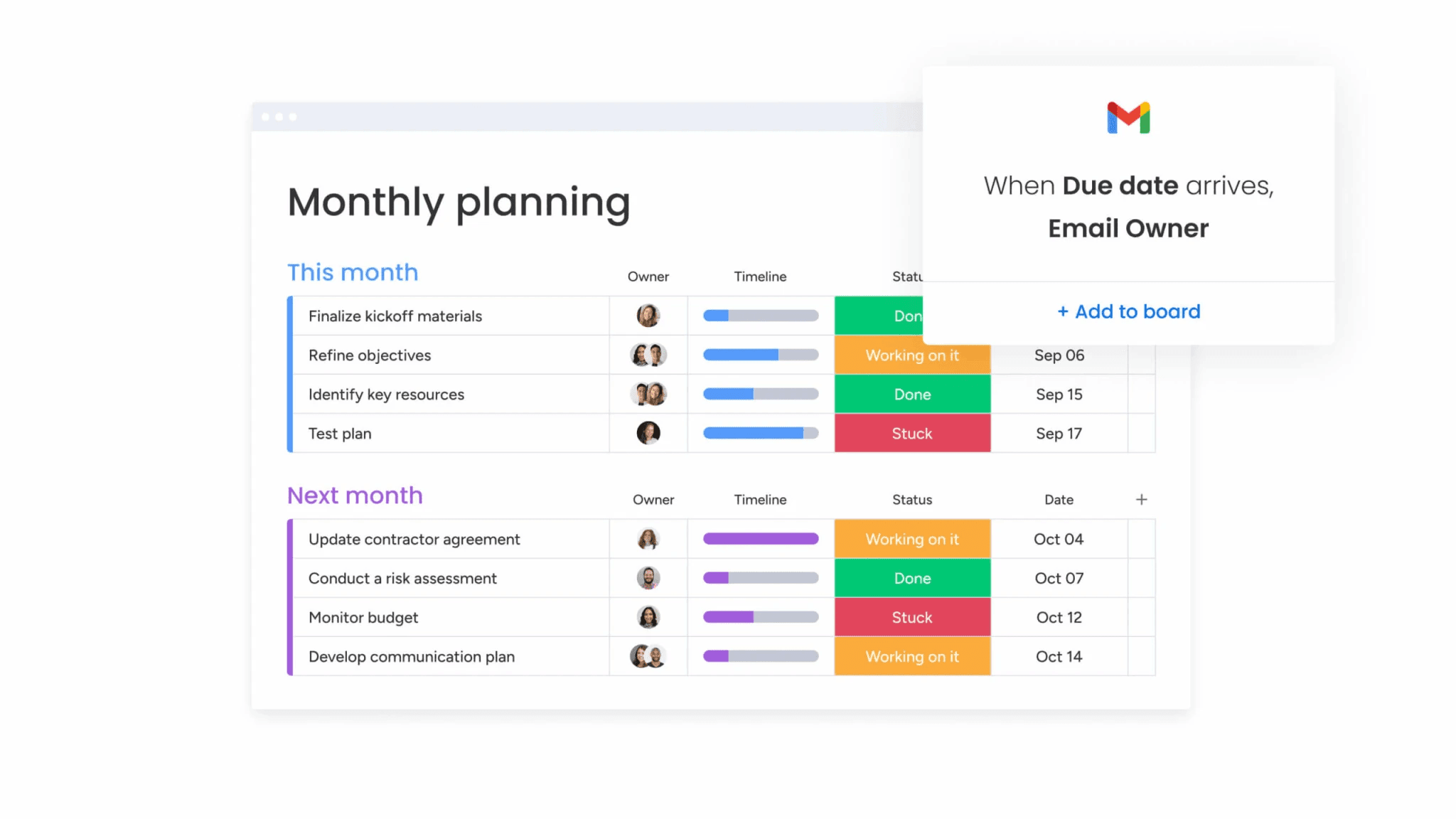 monthly planner