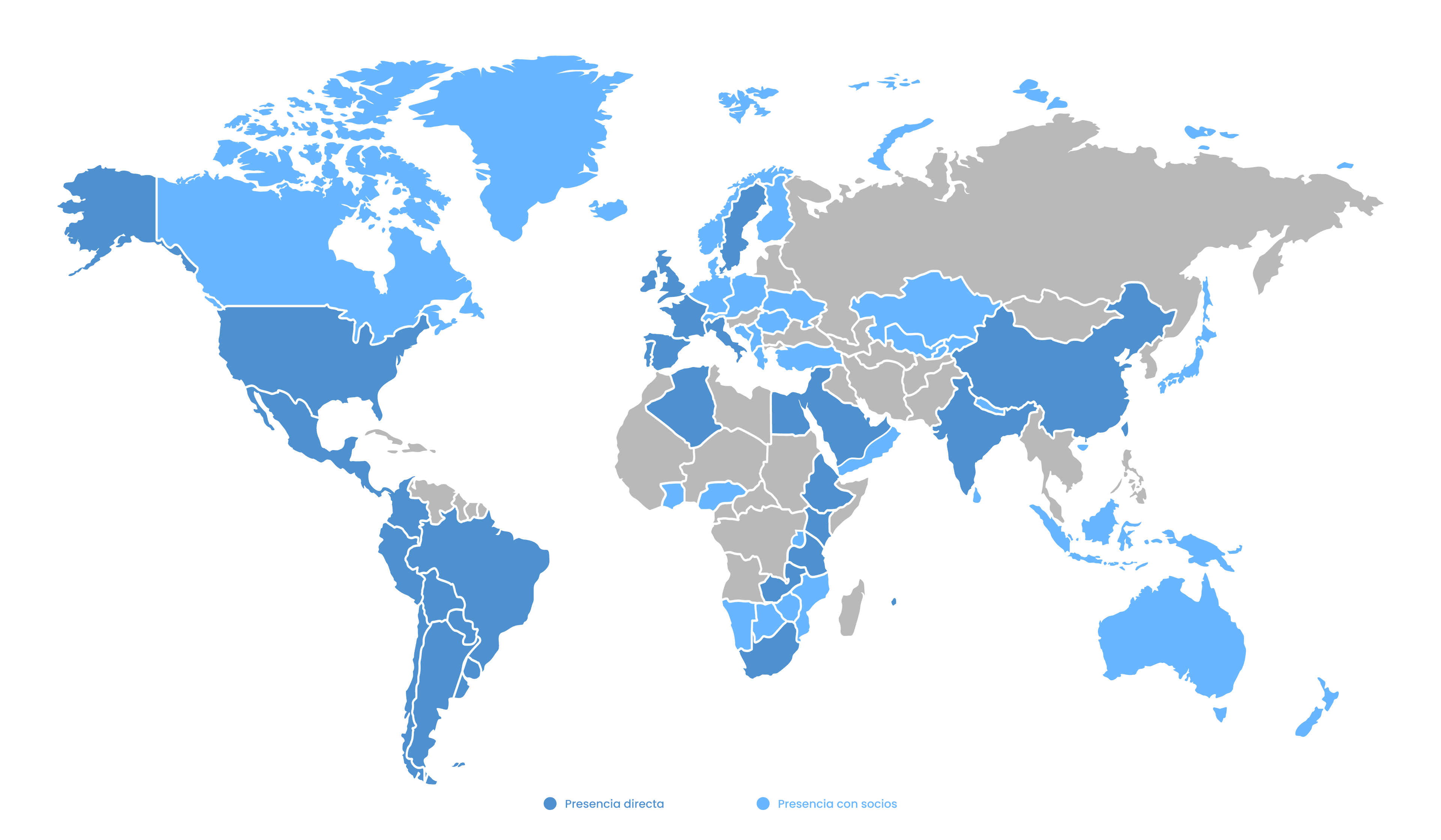 Mapa presencia SEIDOR